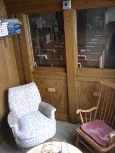 St. Pauls Cry Room with Rocking Chairs